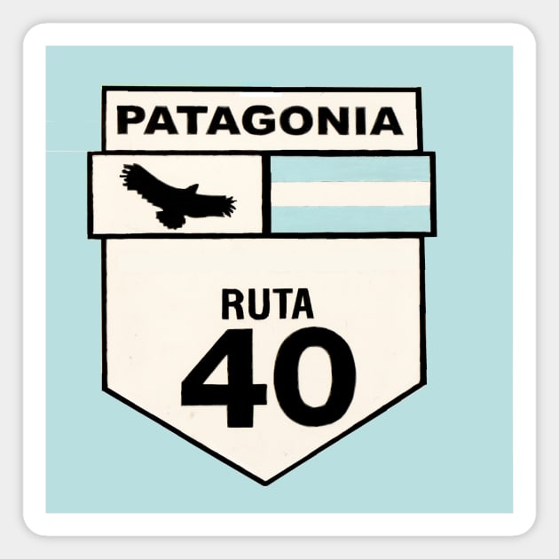 Ruta 40 the classic drive Magnet by stevepaint